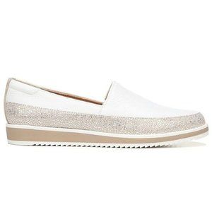 Naturalizer Beale Leather Metallic Crackle Trim Sporty Slip-Ons